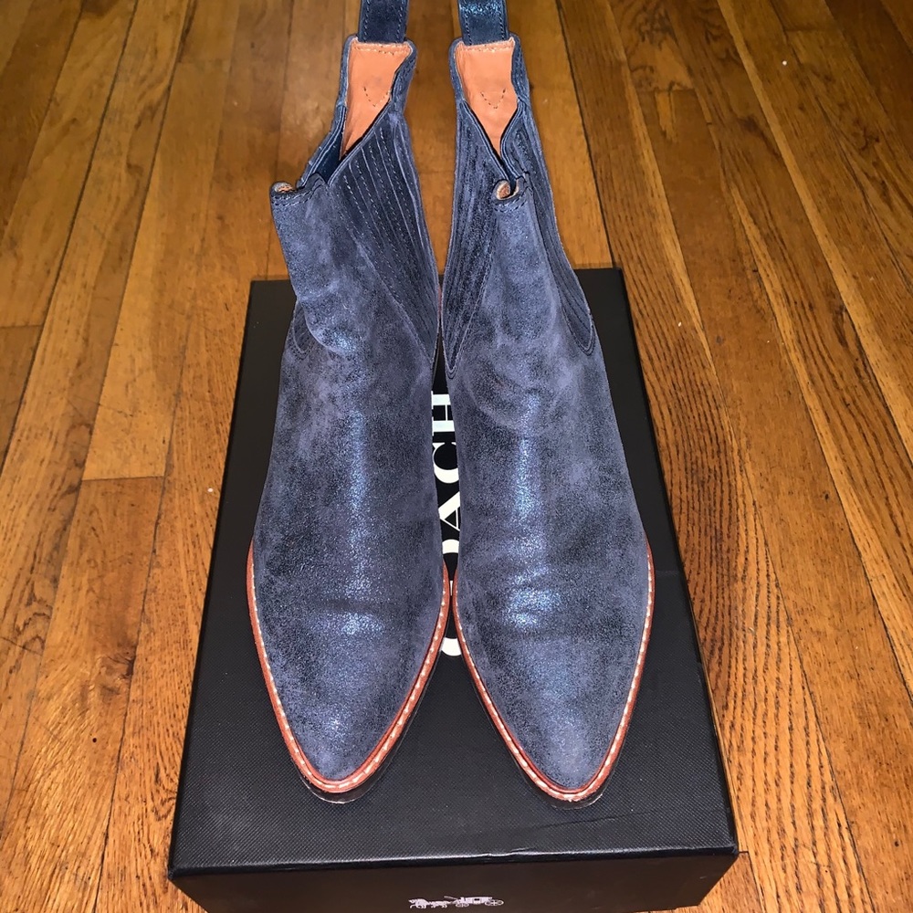 Coach Denim colored Bowery Bootie